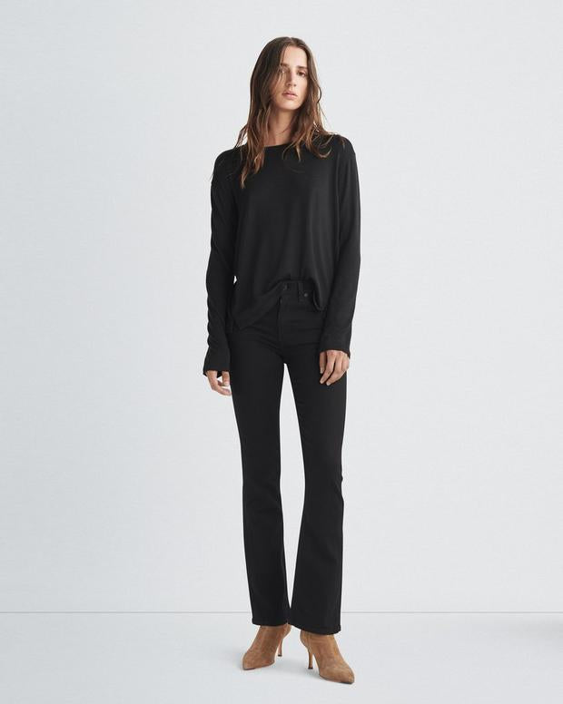 RAG BONE The Slub Long Sleeve In Black – INSYLESTORE
