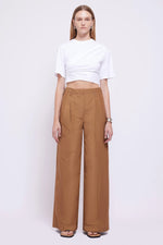 SIMKHAI MAVEN DRAPED TOP white