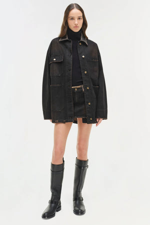 SIMKHAI Larz Denim Chore Jacket