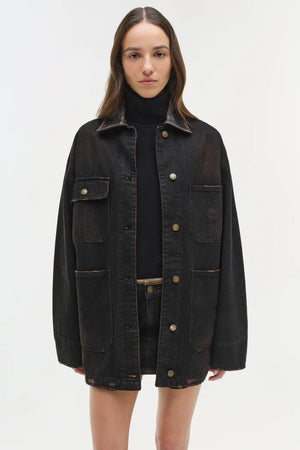 SIMKHAI Larz Denim Chore Jacket