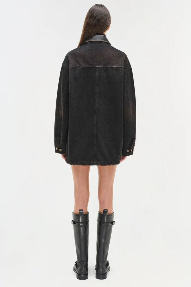 SIMKHAI Larz Denim Chore Jacket