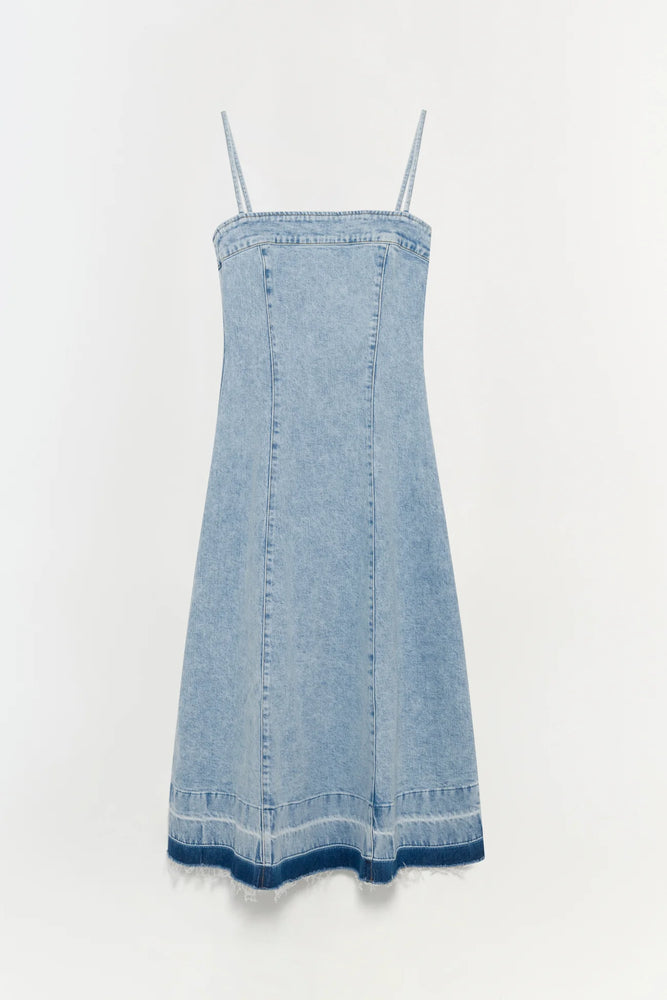SIMKHAI  Clarissa Denim Midi Dress