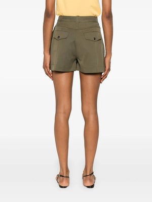BARBARA BUI multiple-pocket shorts in Army green