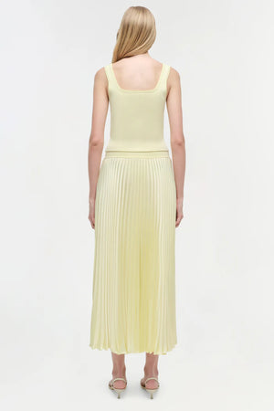 SIMKHAI Melanie Pleated Midi Skirt