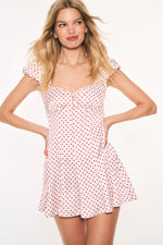 LOVESHACKFANCY Avine Polkadot Mini Dress