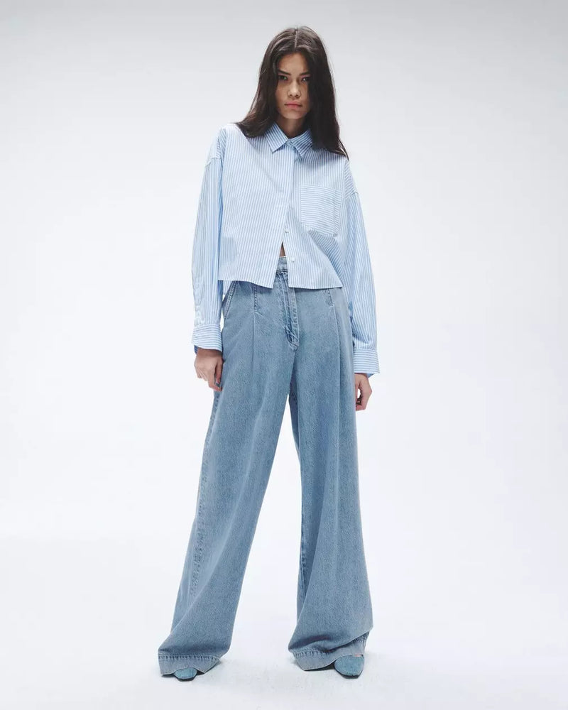 RAG & BONE Featherweight Abigail Pleated Pant billie