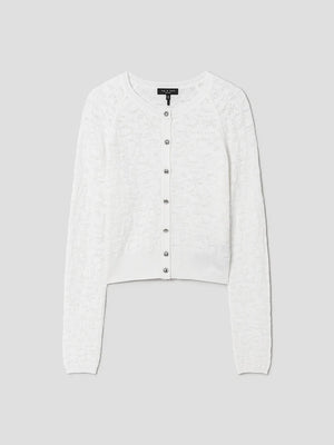 Rag & Bone Women Lucia Ls Cardigan in White