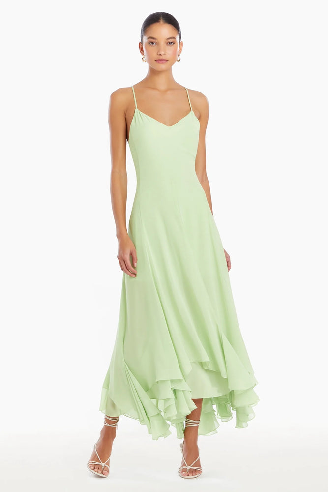 AMANDA UPRICHARD CLEMENZA DRESS pear