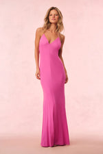 LOVESHACKFANCY Mikel Jersey Maxi Dress in Raspberry Parfait