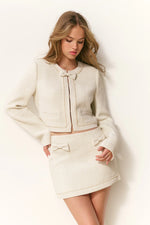 LOVESHACKFANCY  Ralphette Cropped Tweed Jacket