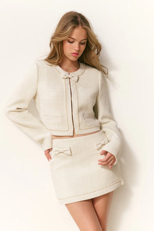 LOVESHACKFANCY  Ralphette Cropped Tweed Jacket