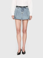 FRAME The Pleated Skirt in Outlaw