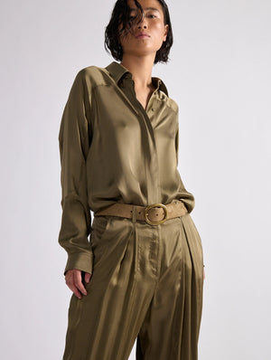 BARBARA BUI lightweight viscose satin shirt