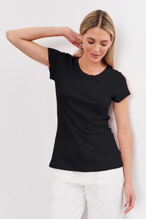 VELVET odelia tee in Black