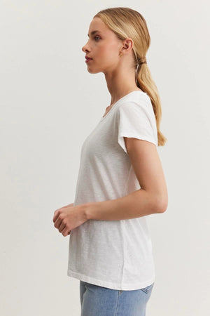 VELVET odelia tee in White