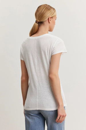 VELVET odelia tee in White