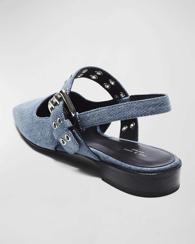 Rag & Bone ASTRA SLINGBACK in denim