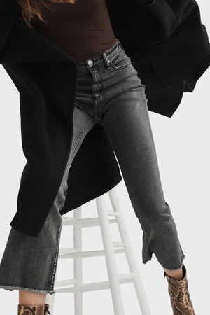 RAG & BONE casey high rise ankle flare serwholes