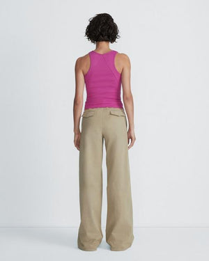 RAG & BONE The Essential Rib Tank Fuchsia