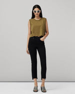 RAG & BONE Mini Slub Pocket Tank Military Olive
