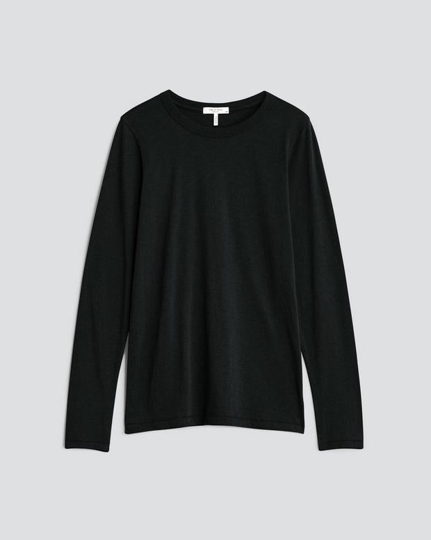 RAG & BONE The Slub Long Sleeve In Black