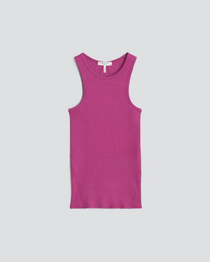 RAG & BONE The Essential Rib Tank Fuchsia
