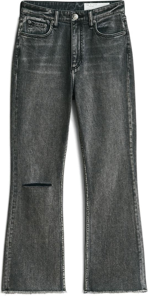 RAG & BONE casey high rise ankle flare serwholes