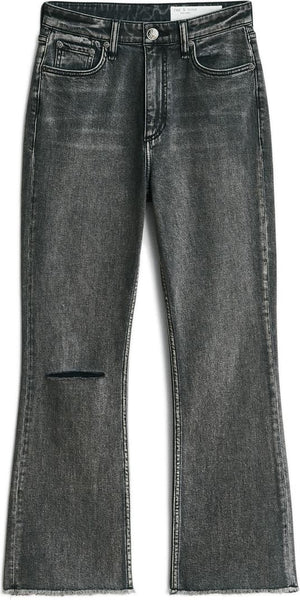 RAG & BONE casey high rise ankle flare serwholes