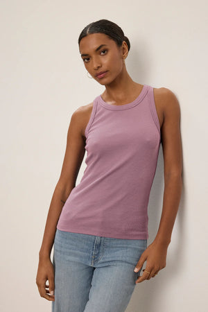 VELVET cruz tank top in Aster