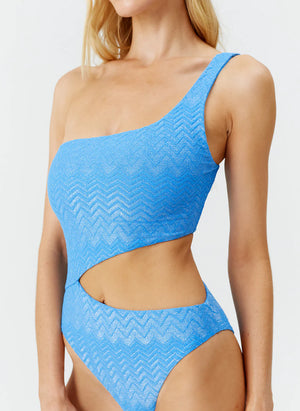 MELISSA ODABASH Nassau Ocean Zigzag Swimsuit