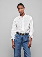 FRAME The Oversized Pearl Shirt in White