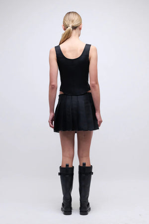 SIMKHAI Rives Pleated Mini Skort