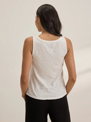 VELVET Aya Tank Top in White