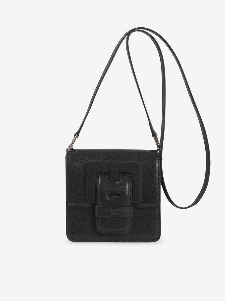 BARBARA BUI SMALL BLACK LEATHER LOVE ME BAG