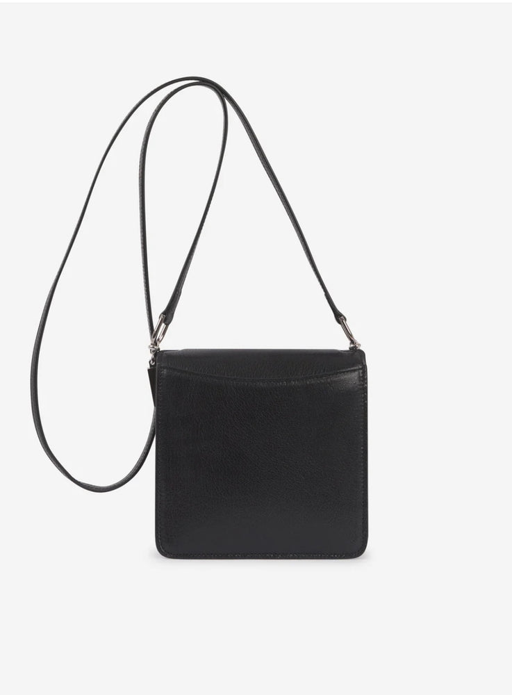 BARBARA BUI SMALL BLACK LEATHER LOVE ME BAG