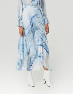 DONDUP-LONG SKIRT IN PRINTED GEORGETTE